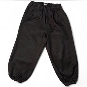 Willy Chavarria black wide leg joggers